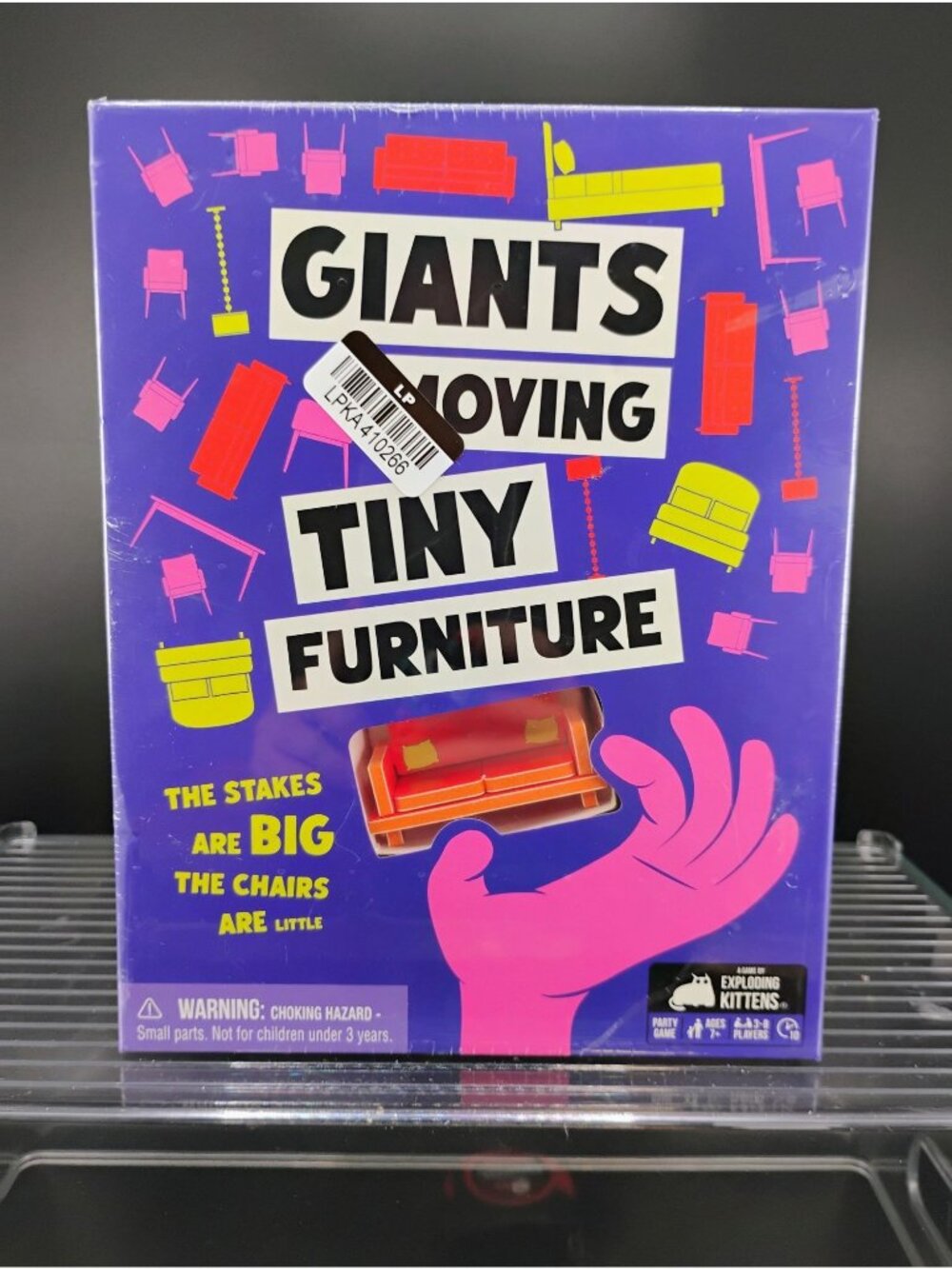 Giants Moving Tiny Furniture Party Game Ages 7+ Exploding Kittens